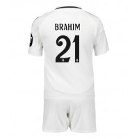 Real Madrid Brahim Diaz #21 Hjemme Trøje Børn 2024-25 Kortærmet (+ Korte bukser)